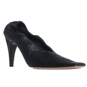 Bottega Veneta Stretch Black Crunch Pumps - Size 39 (US 9) Used EUC